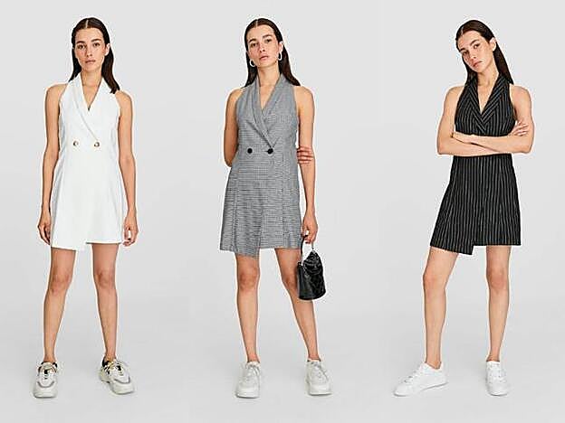 Ekl vestido chaleco va a ser la prenda estrella de la temporada y en Stradivarius hay varios modelos.