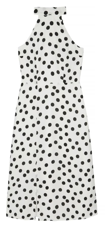 Este vestido blanco con estampado de lunares y escote halter de Truth&Fable pasa de 55 a 38 euros durante las  ofertas del Amazon Prime Day 2019 .