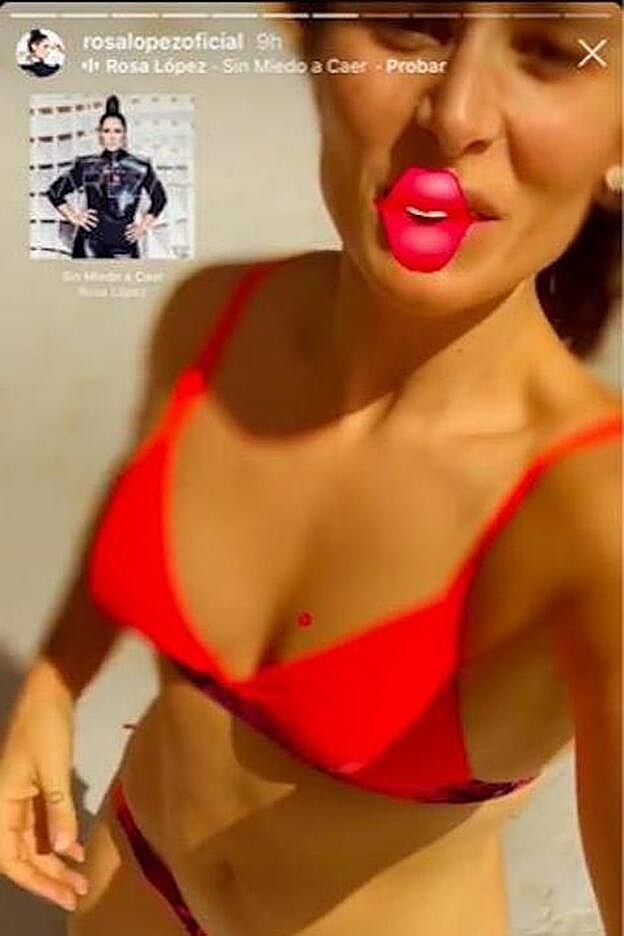 Este es el cuerpazo de Rosa López en bikini.