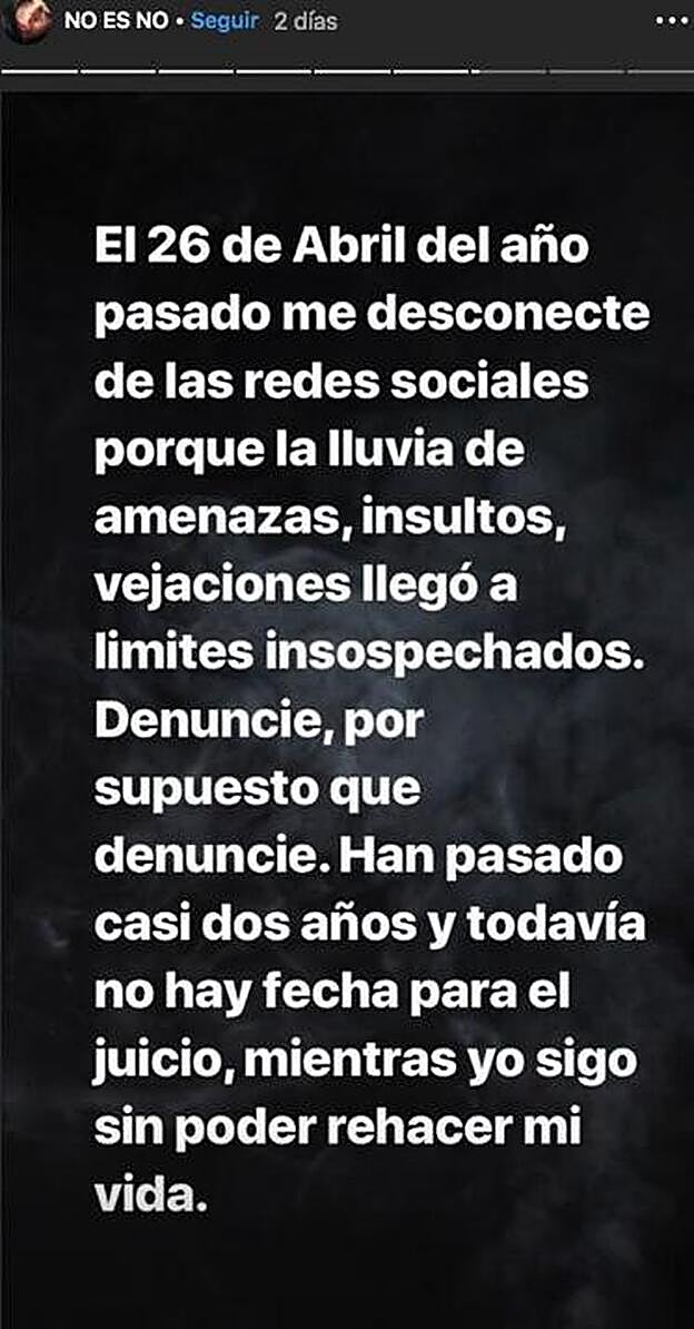 Este es el primero de los textos de Carlota.