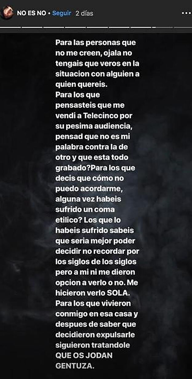 Así termina Carlota su exposición.