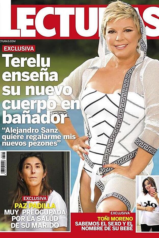 Esta es la portada en la que Terelu Campos aparece en bañador.