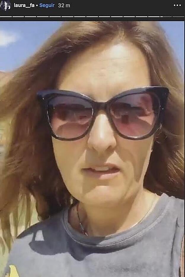 Laura Fa en una imagen del vídeo que ha subido a sus 'stories' contando su drama.