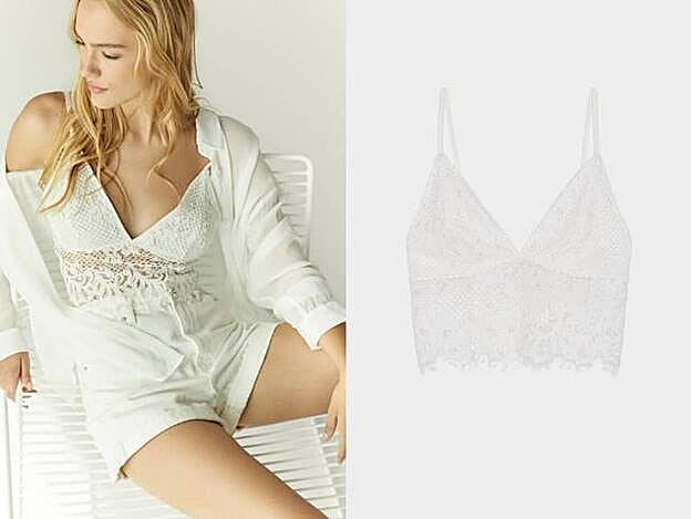 El top de bershka que tiene Marta Torné está disponible por 17,99 euros.