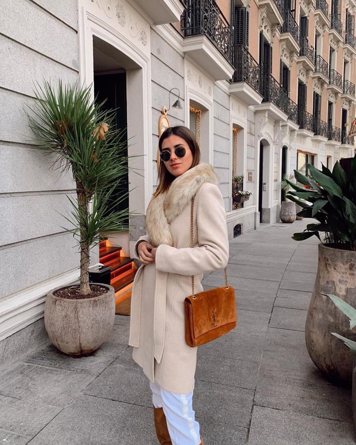 Mery Turiel enamoró a sus seguidores con este abrigo con pelo en el cuello. ¿Te atreves con él?