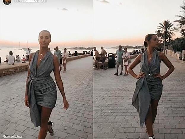 Corina Randazzo ha lucido este vestido durante sus vacaciones en Ibiza.