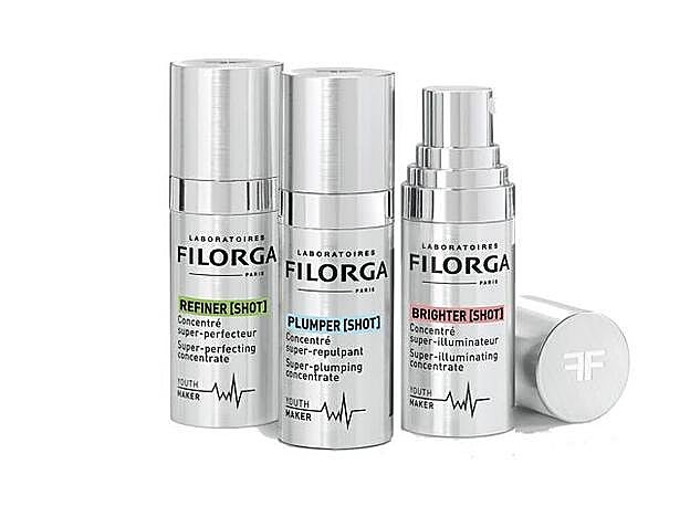 1. Boosters Youth-Maker Refiner (39,90 €), Plumper (39,90 €) y Brighter (39,90 €) de Filorga.