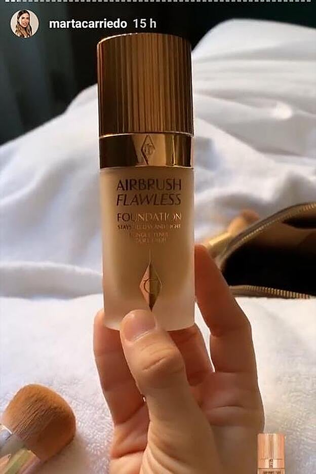 Marta Carriedo ha compartido en stories su nueva base de maquillaje favorita del neceser.
