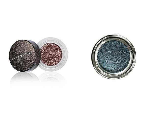1. Sombra de ojos See Quins Glam Glitter de Marc Jacobs (25,55 €). En Sephora. 2. Eyes to Kill Stellar Mono Eyeshadow en tono Midnight Giorgio Armani (32 €).