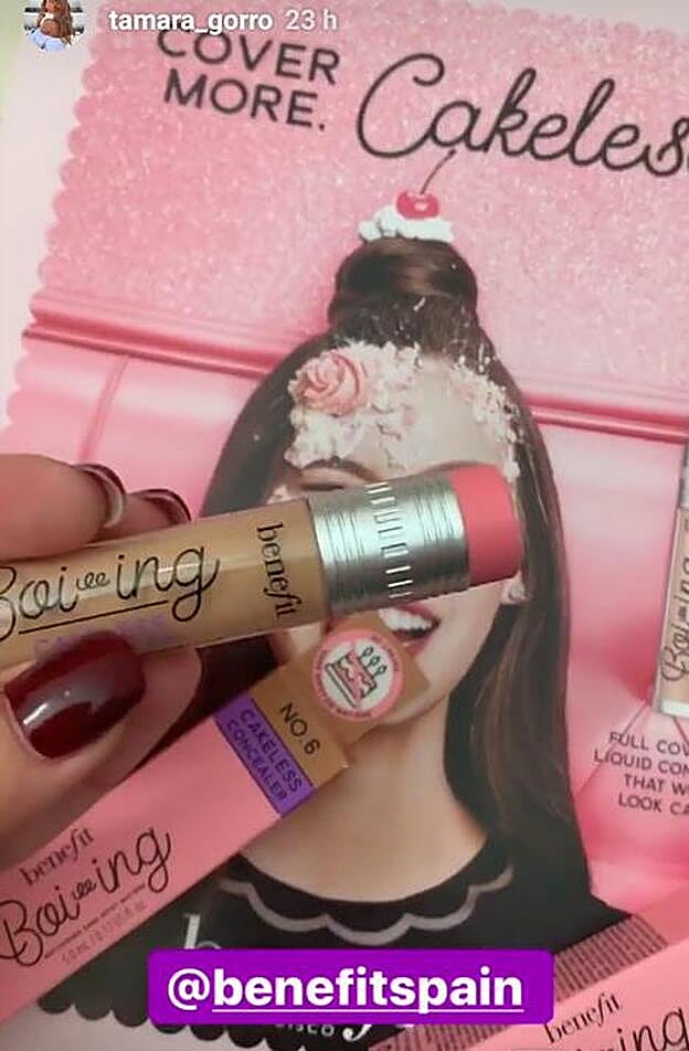 Tamara Gorro compartía en stories su nuevo fichaje beauty para acabar con las ojeras y las imperfecciones.