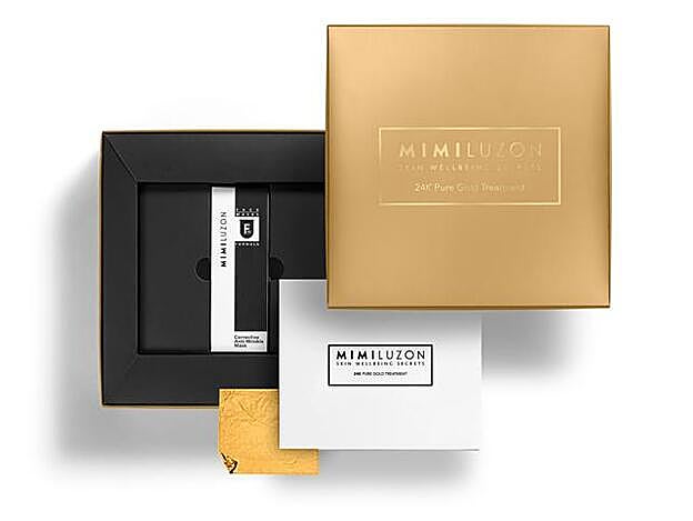 Mascarilla correctora antiarrugas con una lámina de oro, 345 EUR.