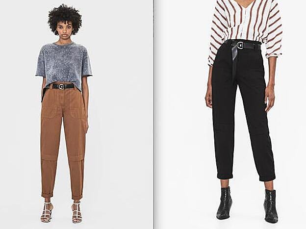 Este último modelo es tipo cargo y lo tienen en negro y en marrón.