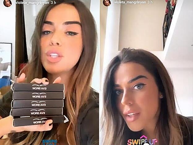 Violeta Magriñan compartió este imprescindible beauty en sus stories de Instagram recientes, mostrando también el resultado en sus cejas.