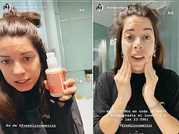 Marta Riumbau ha mostrado este gel limpiador como una de sus nuevas incorporaciones a su rutina de limpieza facial.