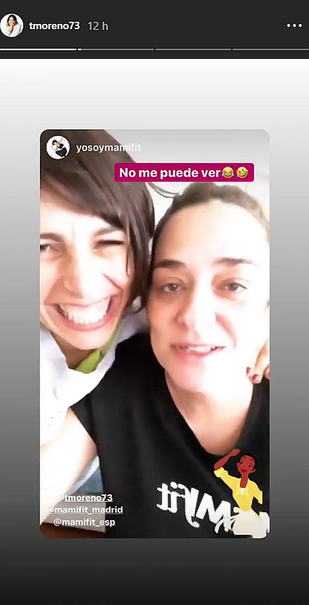 Toñi Moreno comparte con sus seguidores los entrenamientos para su bebé.