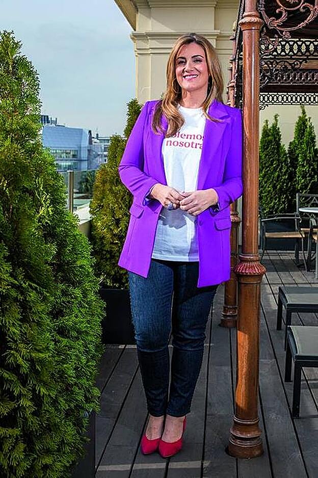 Carlota Corredera durante la entrevista.