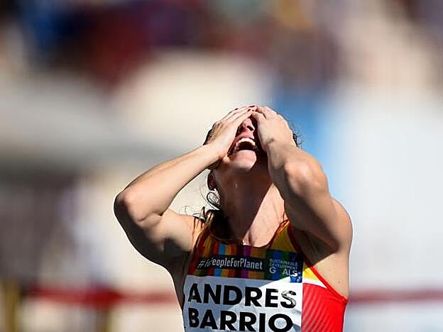 Sara Andrés en el Mundial de Dubai.