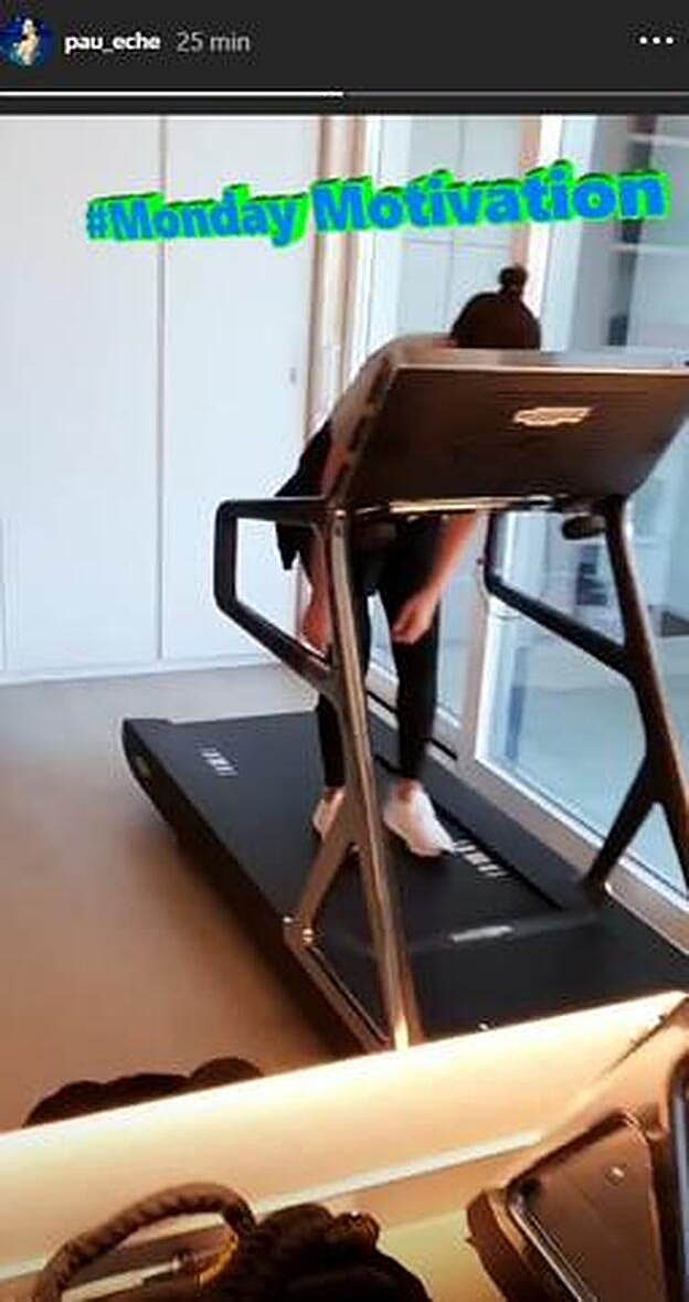 Paula Echevarría comparte una divertida imagen en el gimnasio.