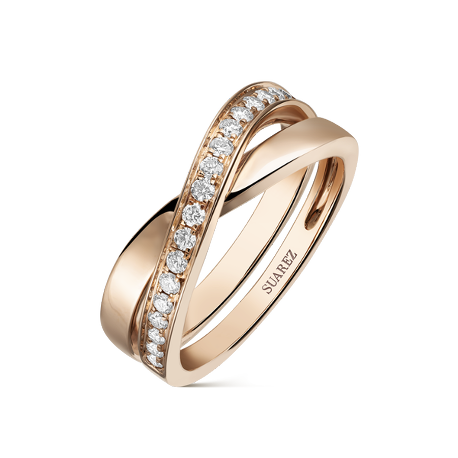 Un anillo que nos recuerde la buena suerte que hemos tenido, como el Idalia de oro rosa y brillantes de Suárez (1.635 euros).