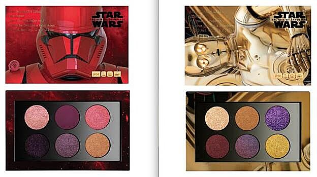 Las dos paletas de sombras pequeñas de la colección.