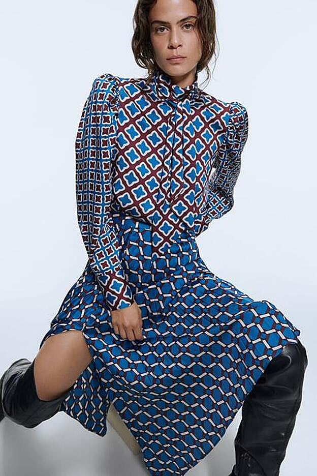 Falda y cuerpo comparten colores pero no dibujo.