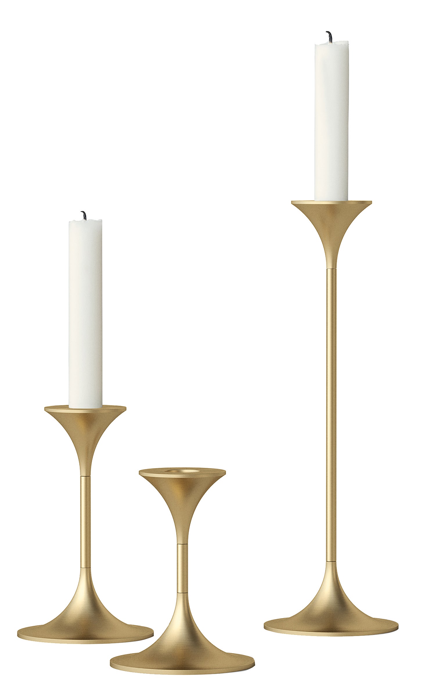 Los candelabros pueden aportar un toque exquisito a cualquier mesa. Estos pilares de la luz son de Max Brüel.