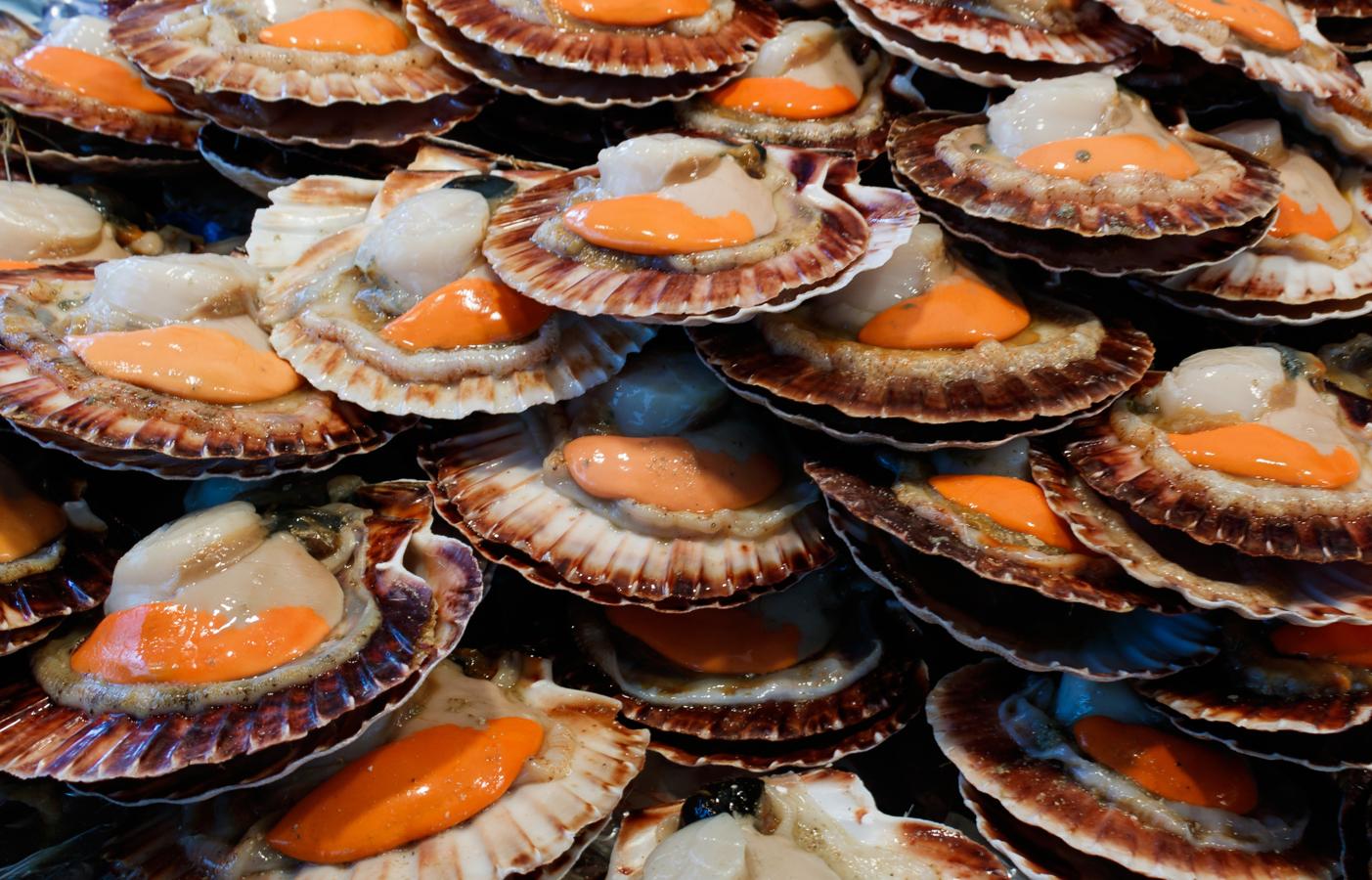 Las Vieiras tiene 81,70 kcal.