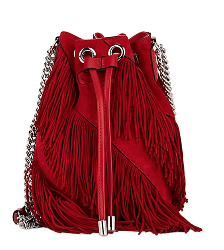 Limosnera con flecos de Christian Louboutin.