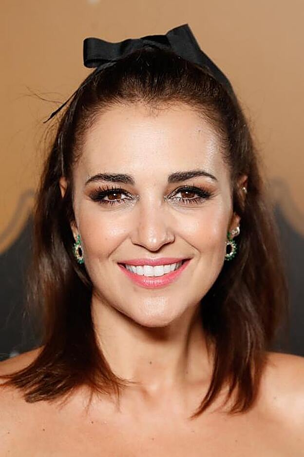 El peinado de Paula Echevarría durante el evento.