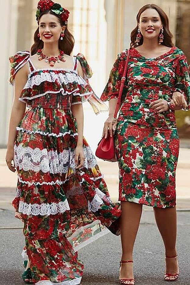 Vestidos de la colección de primavera de Dolce&Gabbana.