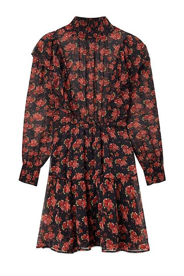 Vestido de flores de Stradivarius.