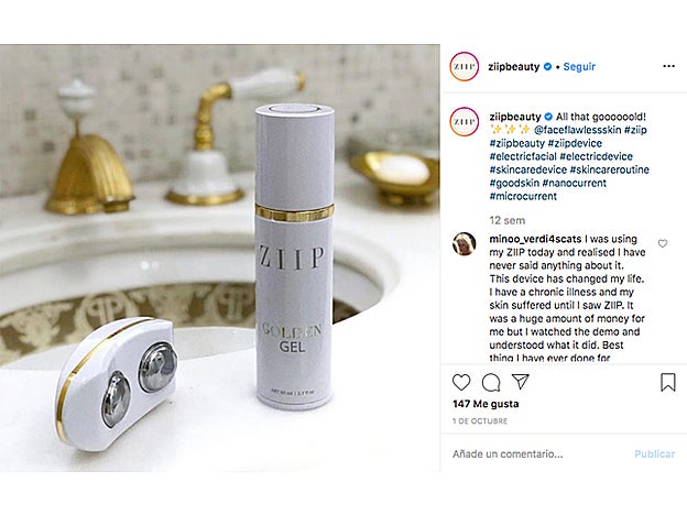 Ziip es el gadget de belleza preferido de Jennier Aniston para mantener su piel joven.