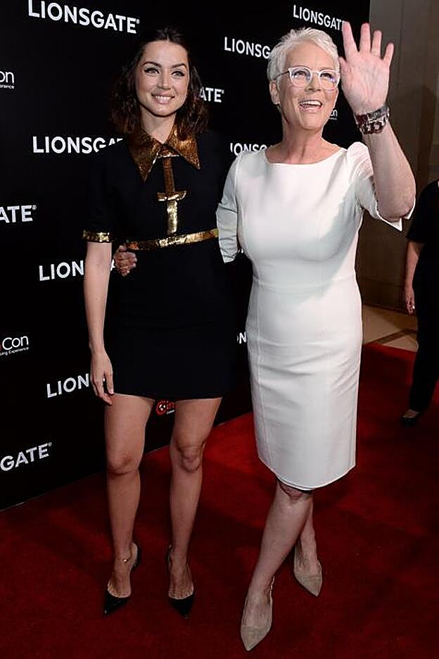 Junto a Jaime Lee Curtis, en un festival en Las Vegas.