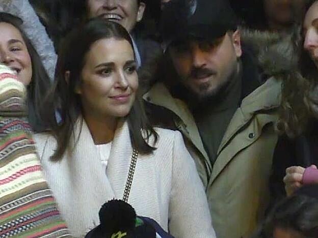 Paula Echevarría y David Bustamante, juntos en la cabalgata de los Reyes.