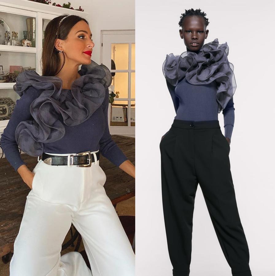 Este es uno de los cuerpos de Zara que más éxito ha tenido y que Rocío Osorno lo haya compartido también ha ayudado. Ahora está disponible por 17,99 euros.