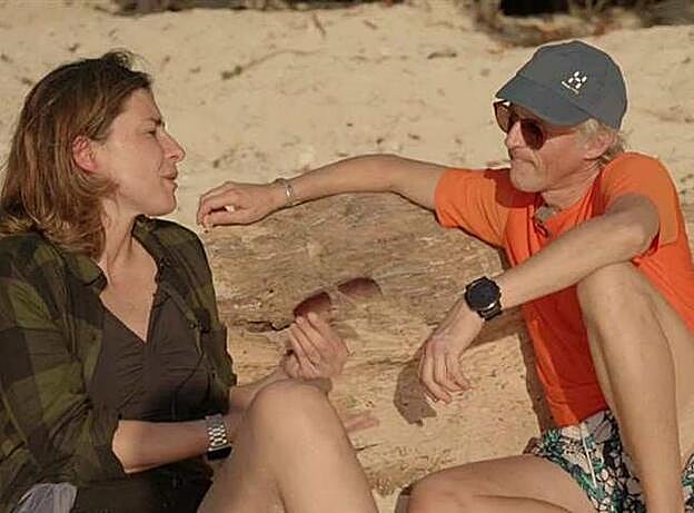 Sandra Barneda durante su charla con Jesús Calleja en el espacio de Cuatro.