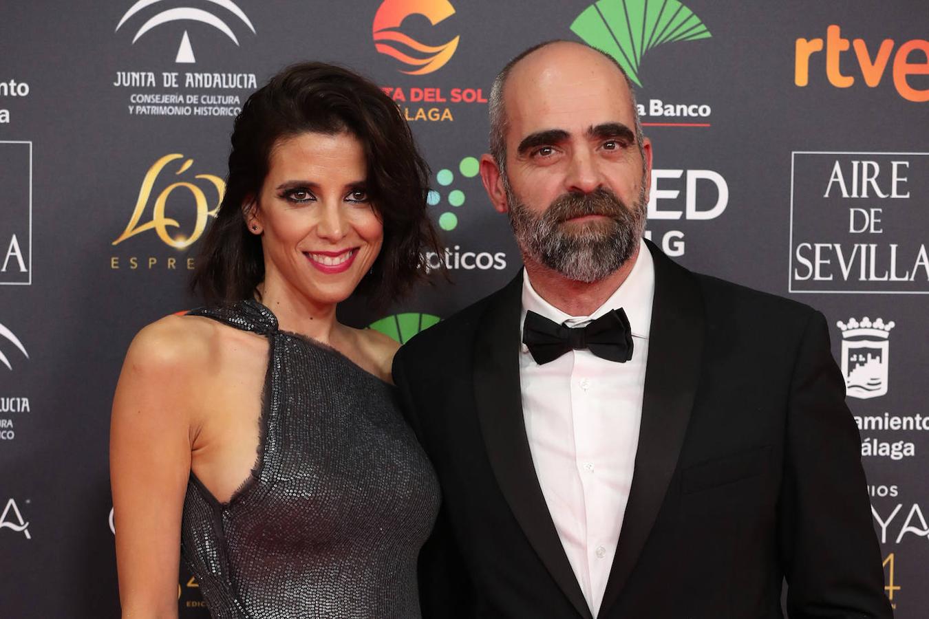 Luis Tosar y su mujer, María Luisa Mayol, en la alfombra roja de los Premios Goya 2020.
