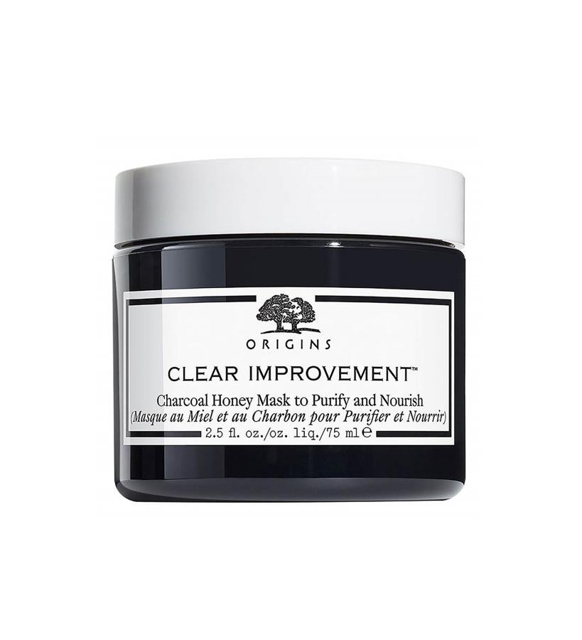Su presencia en los backstages se debe a que es una de las elegidas por los maquilladores para preparar el cutis de muchas modelos antes de desfilar por las pasarelas o ponerse delante de las cámaras. Incluye carbón y miel que desincrusta con suavidad las toxinas y las impurezas de los poros al tiempo que nutre la piel, deja un aspecto liso y luminoso. Es sus notas olfativas combinan aceites esenciales de clavo, romero y menta verde 100 % naturales.  Clear Improvement Charcoal Honey Mask de Origins  (30,95 €).