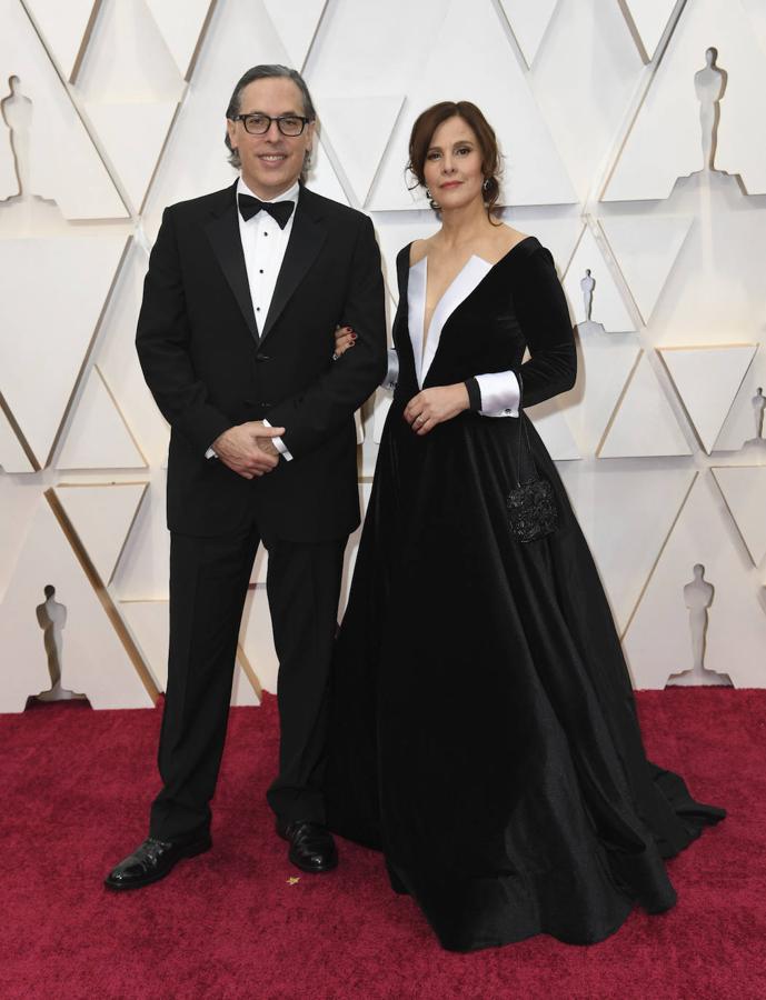 Rodrigo y Mónica Prieto a su llegada a la alfombra roja de los Premios Oscar.
