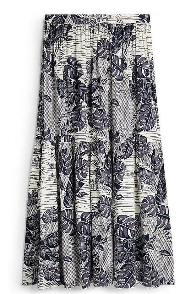 La falda de la nueva colección de Primark tiene un estampado vegetal que nos ha enamorado a primera vista.