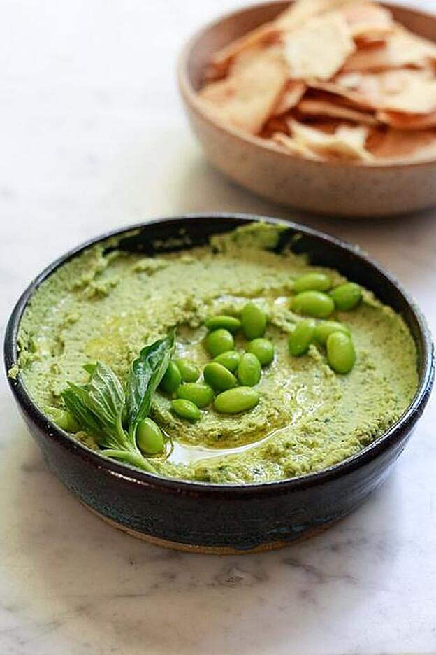 Hummus de edamame @yummymummykitchen