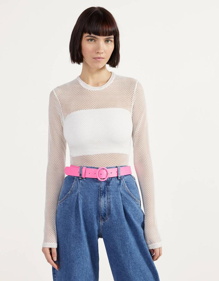 Body de rejilla blanco (12,99 euros).