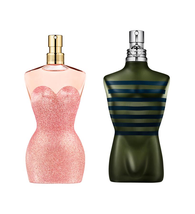 Lo romántico no está reñido con lo novedoso, y esta pareja de ases con muchos éxitos a sus espaldas lo deja bien claro en sus acordes inconfundibles y con una fuerte personalidad. Classique Pin-Up (102,50 €/100 ml) & Le Male Aviator de Jean Paul Gaultier (89,50 €/125 ml).