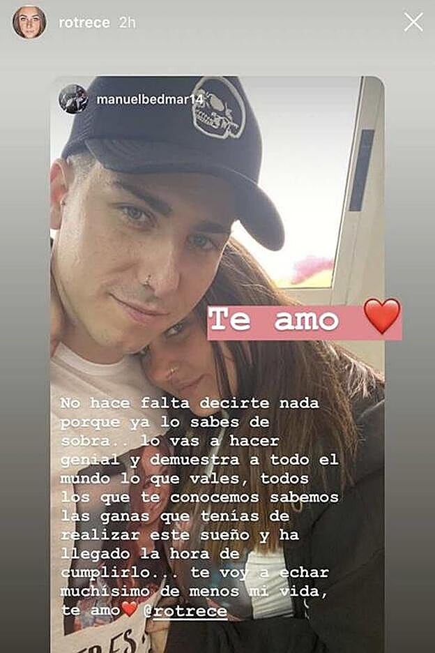 Este es el mensaje que le ha dedicado a Rocío Flores su novio.