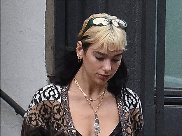 Así es como está el pelo de Dua Lipa, después de que se le haya partido por el exceso de decoloración.