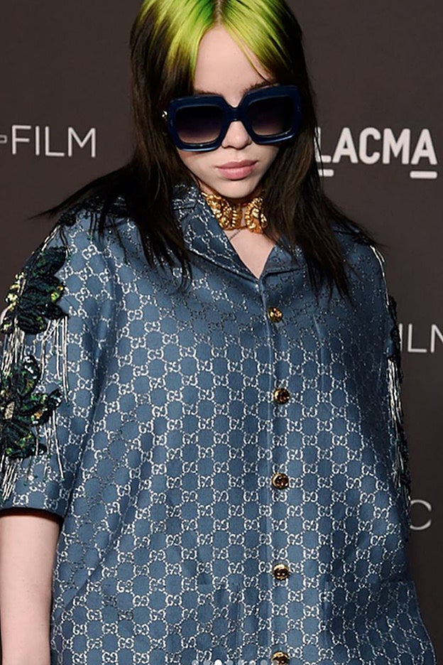La versión lisa y verde del mullet de Billie Eilish es la más radical.