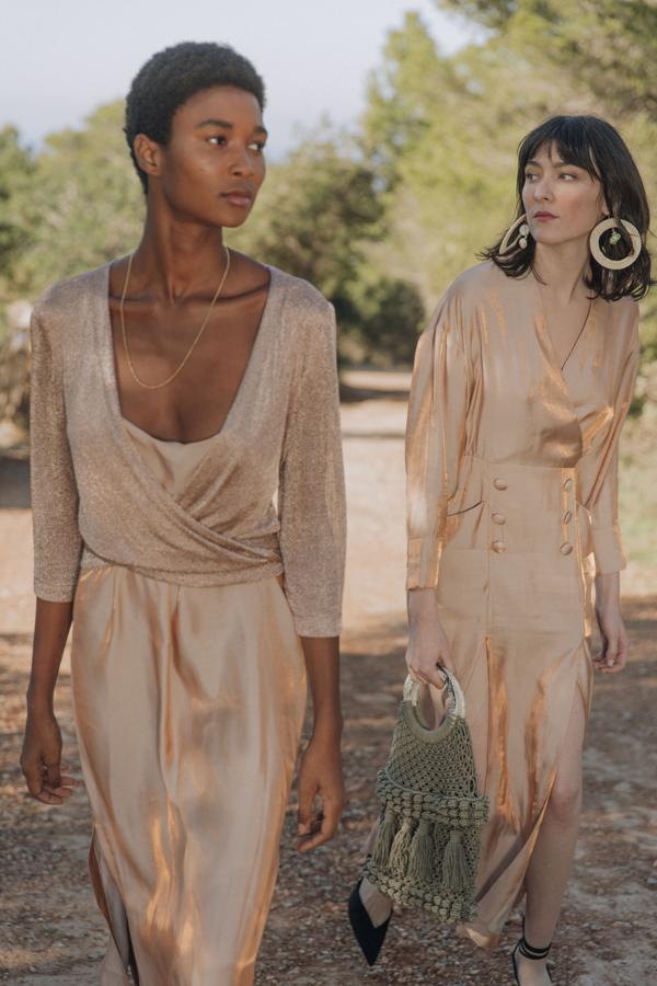 El color nude siempre aporta un extra de personalidad a los estilismos más sofisticados. Estos dos conjuntos son perfectos si te invitan a una comunión en la que no quieres fallar. Próximamente disponibles en su web