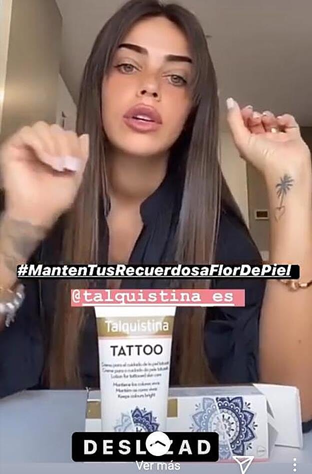 Violeta Mangriñan ha desvelado cuál es su crema favorita para cuidar todos sus tatuajes.