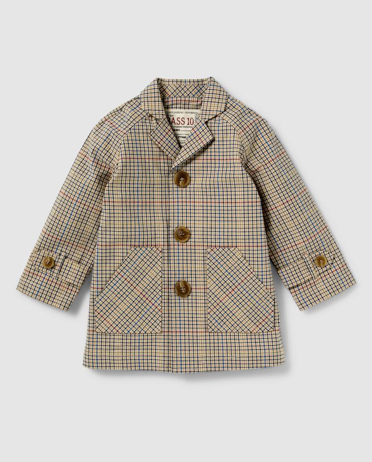 En Bass 10 (en El Corte Inglés) hay prendas tan monas como este trench de cuadros. Porque la pirmavera es de las gabardinas, también para los más pequeños.