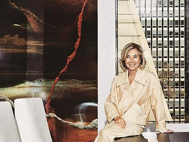 La consejera delegada de Bankinter, en la sala donde se reune el consejo de administración del banco.